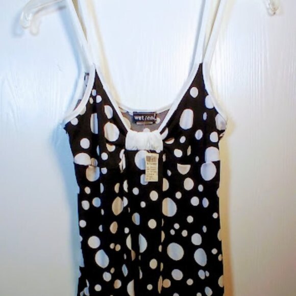 WET SEAL • Polka Dot Spaghetti Strap Top NWT-Large - Picture 13 of 16